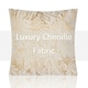 image 2 of Botanic Floral Soft Chenille 45cm x 45cm Cream Cushion Set of 4 | Cream | White | 45cm x 45cm x 10cm | 4