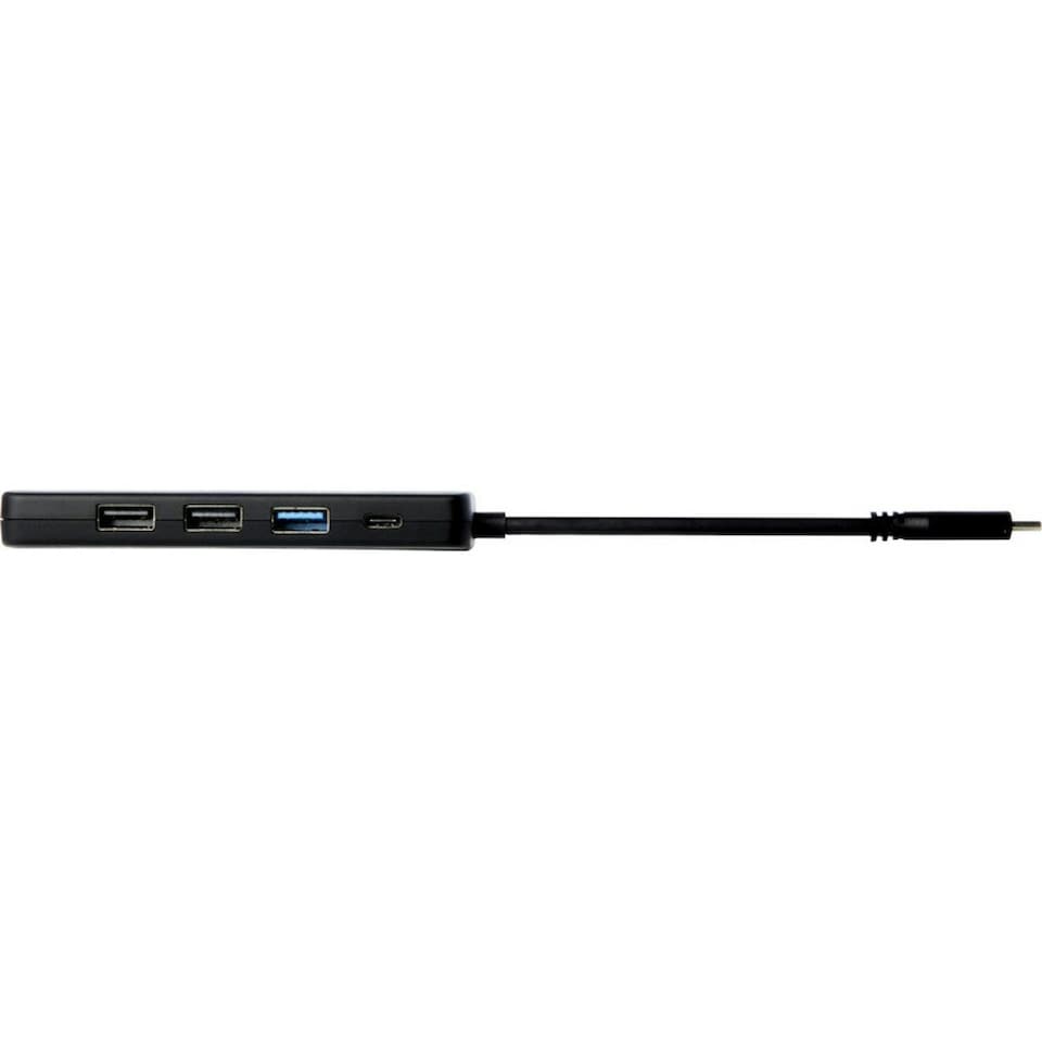 image 1 of Loop Recycled Plastic Multimedia USB Adapter - Black - One Size