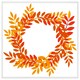 image 1 of Orange & red autumn leaves (Picture Frame) White | M