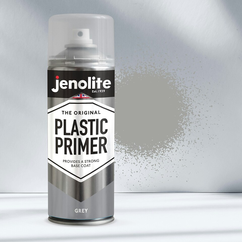 image 1 of Jenolite Premium Plastic Primer Spray - Grey - 400ml - 3-Pack