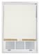 image 3 of FURNISHED Blackout Roller Blind with Gold Glitter Trim and Cream Bow Trimmable Window Shade | Cream | Cream | (W) 110cm x (L) 165cm