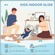 image 4 of AIYAPLAY Foldable Kids Slide, Baby Slide for 1.5-3 Years, Grey