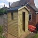 image 1 of 8 x 6 Feet Apex Shed - Pressure Treated Timber - L182 x W244 x H240 cm | Brown