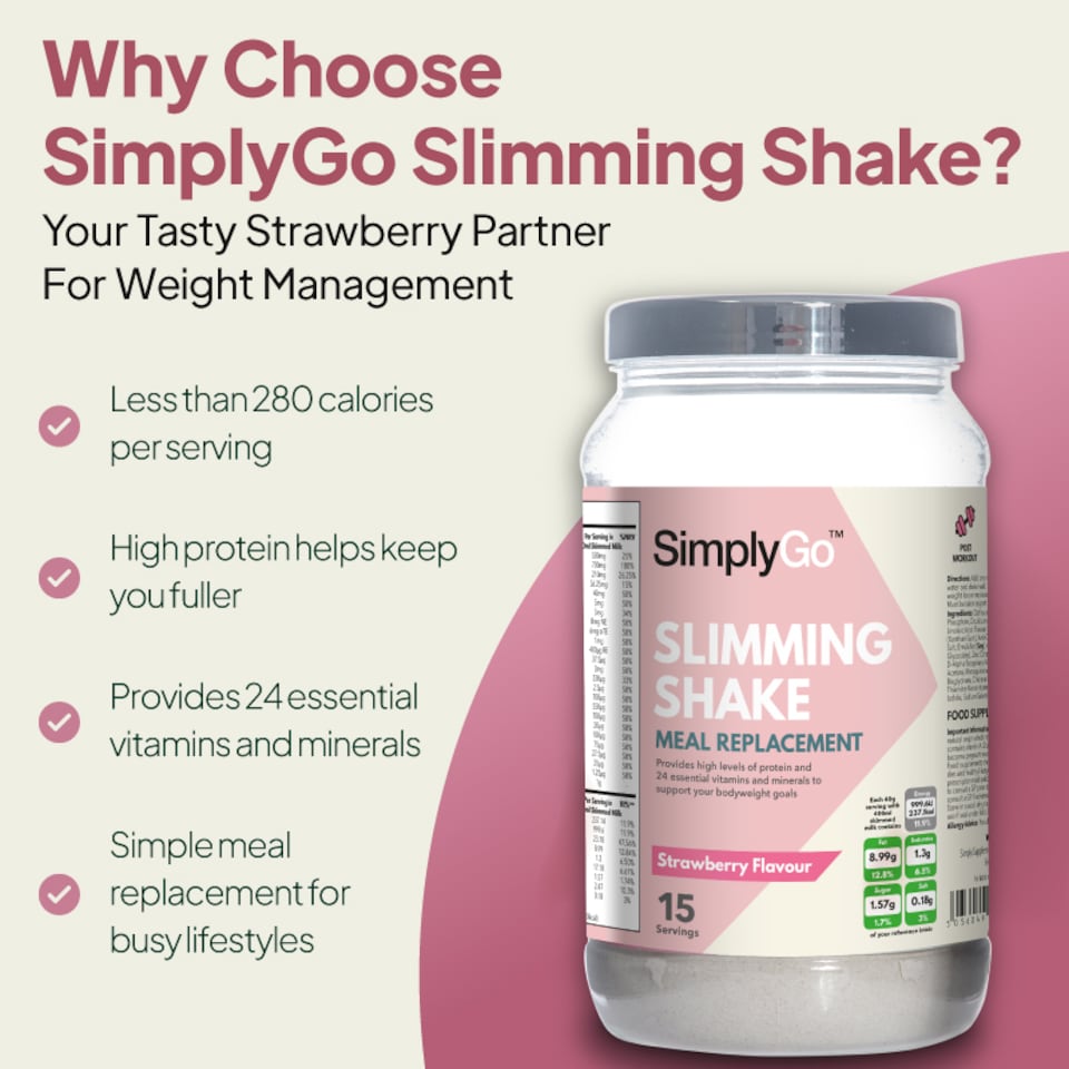 image 1 of Slimming Shake - Strawberry Flavour