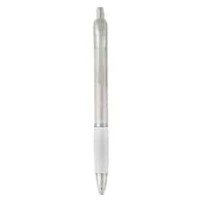 MidOcean Manors Rubber Grip Ballpoint Pen - Transparent White - One Size
