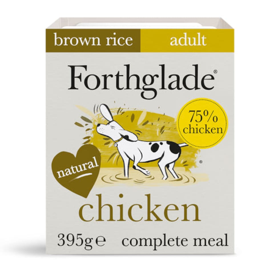 image 1 of Forthglade Chicken, Brown Rice and Vegetables Adult Wet Dog Food - 3 x 395g