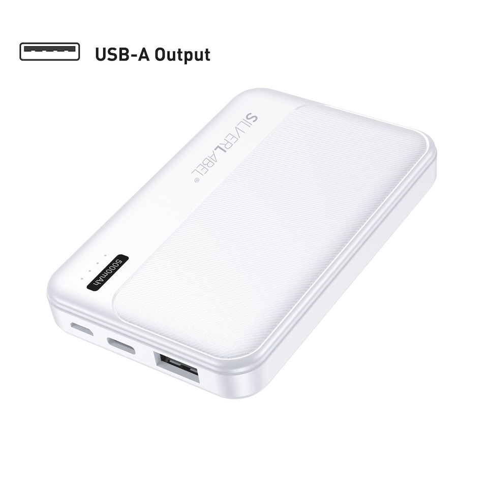 image 1 of SilverLabel 5000mAh Powerbank White