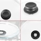 image 10 of SPARES2GO Glass Cookware Lid + Curved Handle Tempered Pan Pot Dish Cover Replacement Kit (30cm)