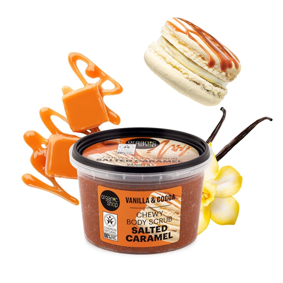 image 1 of Organic Shop Salted Caramel BodyScrub Vanilla&Cocoa 250ml