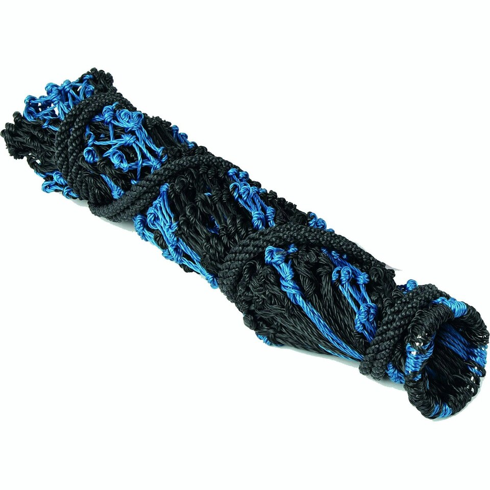 image 1 of Shires Deluxe Horse Hay Net - Black/Blue - 36in