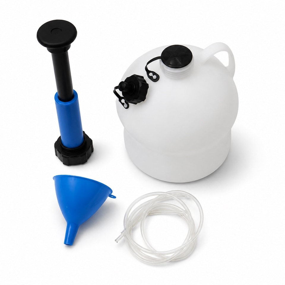 image 1 of 4 Litre Oil Fluid Extractor Fuel Pump Syphon Transfer 4L