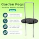 image 3 of Galvanised U-Shaped Garden Pegs - Anti-Rust Weed Membrane, Artificial Grass, Netting and Tent Stakes | Silver | 6 inches - 50 Pack with Buffer Washer | 50