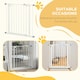 image 10 of PawHut 74-80cm Wide Adjustable Safety Gate with 1 Extension, White