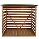 image 2 of Wooden Log Store Wood Firewood Outdoor Garden Storage Logs Shed