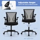 image 5 of COSTWAY Ergonomic Office Chair Adjustable Swivel Chair Black