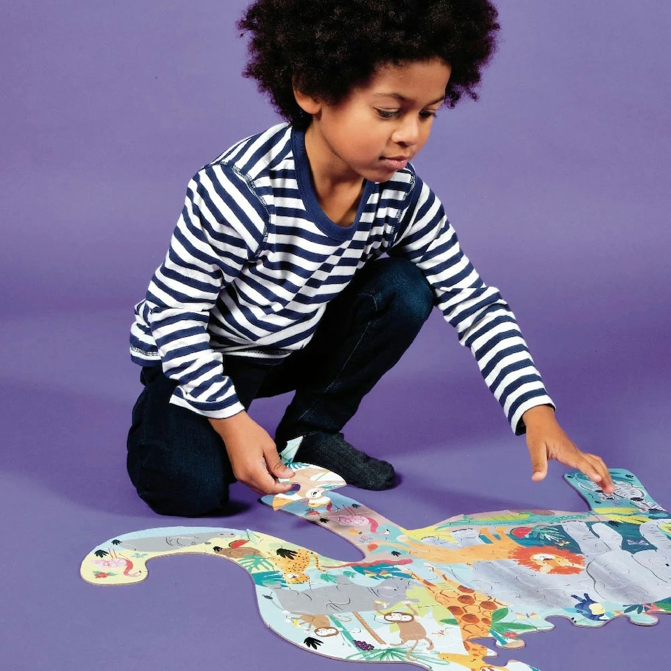 image 1 of Floss & Rock Jigsaw Puzzle 40 Piece - Jungle