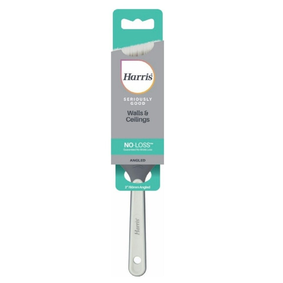 image 1 of Harris Seriously Good Wall And Ceiling Angled Paint Brush - White - 50mm