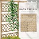 image 4 of Outsunny Wooden Trellis Planter, Raised Garden Bed for Climbing Plants, Natural