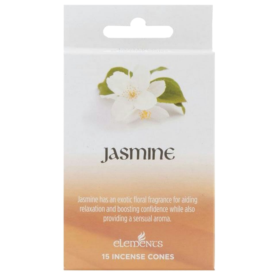 Elements Jasmine Incense Cones (Box Of 12 Packs) - White - One Size