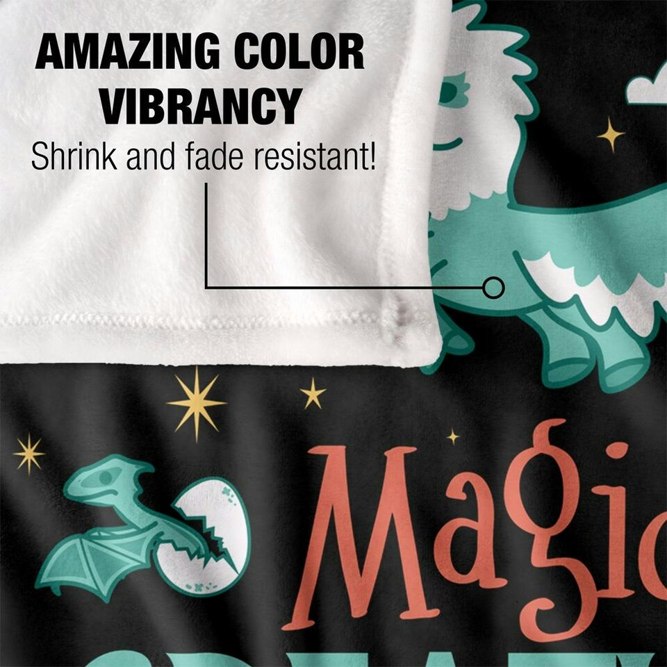 image 1 of Harry Potter Magical Creatures Chibi Blanket - Multicoloured - One Size