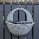 image 3 of FabFinds Grey Hanging Basket 31cm 2 Pack