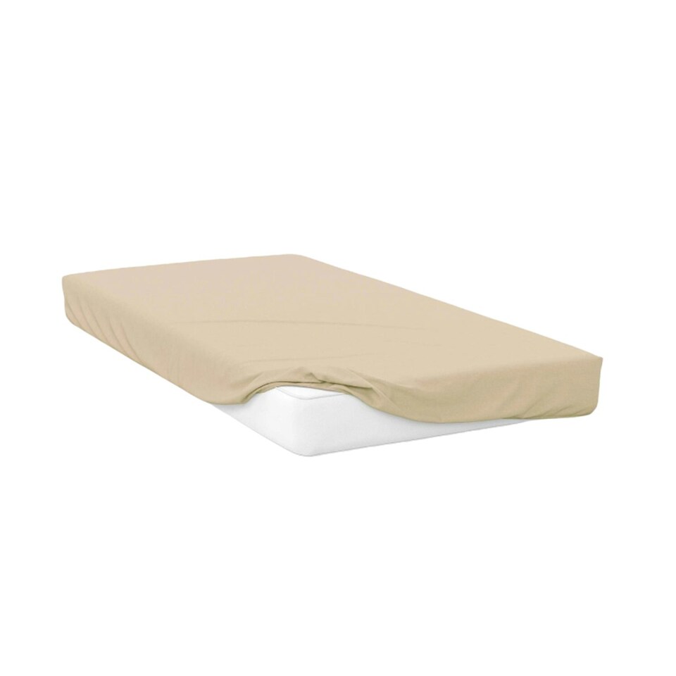 image 1 of Belledorm 400 Thread Count Egyptian Cotton Extra Deep Fitted Sheet - Cream - Single