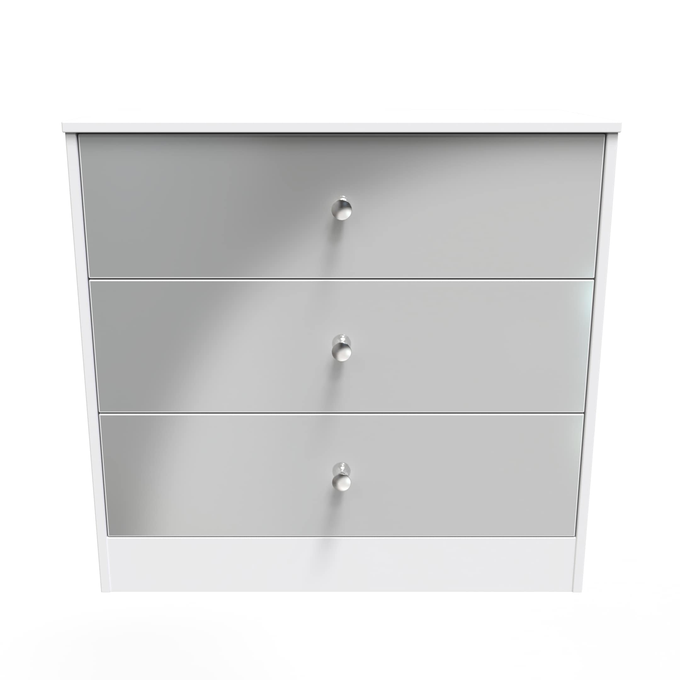 Stowe 3 Drawer Chest in Uniform Grey & White Matt