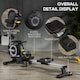 image 3 of HOMCOM Fitness Adjustable Magnetic Rowing Machine Rower w/ LCD Digital Monitor