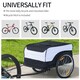 image 3 of PAWHUT Bicycle Cargo Trailer Shop Luggage Storage Utility Hitch Cover
