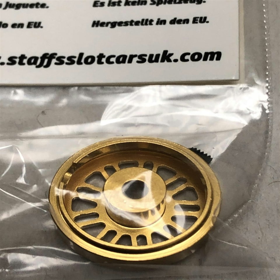image 1 of Staffs Aluminium BBS Style Wheels in Gold 16.9x8.5mm STAFFS36