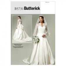 Butterick 5731 Paper Sewing Pattern – Women’s Wedding Dresses & Dresses, UK Sizes 14–16–18–20, Advanced