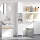 image 2 of HOMCOM Storage Cabinet For Bathroom Bedroom Freestanding w/Door Cupboard&Shelves