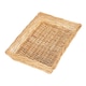 image 2 of Rectangular Flat Split Willow Wicker Tray | Brown | Brown | One Size