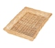 image 2 of Rectangular Flat Split Willow Wicker Tray | Brown | Brown | One Size