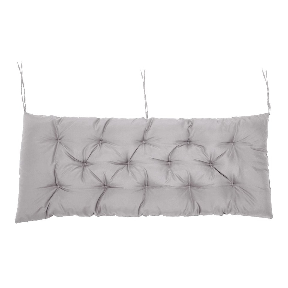 image 1 of Living and Home Outdoor Waterproof Bench Seat Cushion, 120x50cm, Light Grey