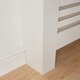 image 6 of OHS MDF Horizontal Slat Grilled Radiator Cover, Medium - White | White