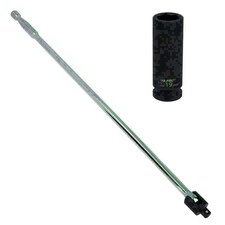 1/2" Drive Breaker Power Bar 30" Long + 19mm Deep Impact Wheel Nut Socket