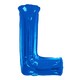 image 3 of Kaleidoscope 34 Inch Foil Letter Blue Balloon - Blue - E