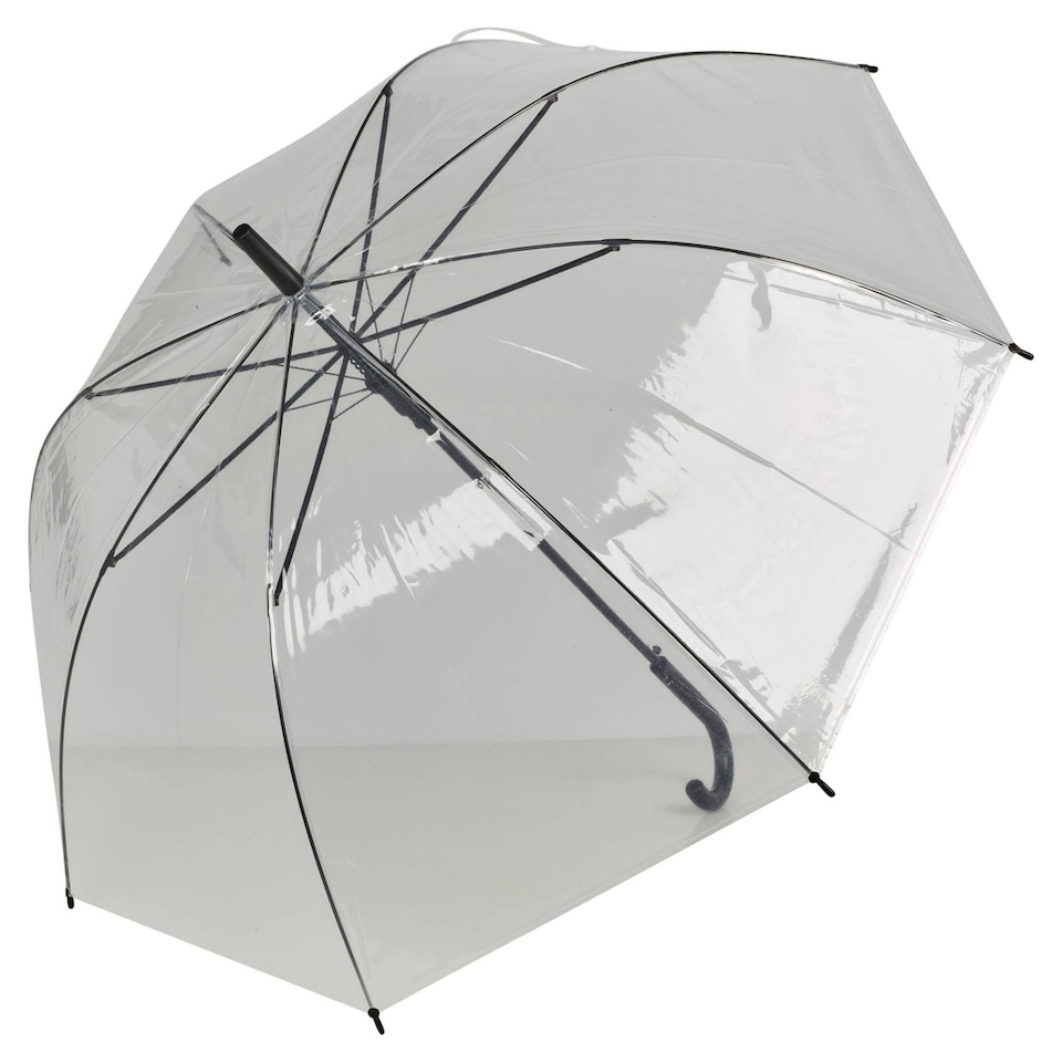 image 1 of 23 Inch Transparent Wedding Umbrella | Clear | 1