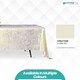 image 9 of Rectangle Crushed Velvet Table Cloth, Washable Table Cover - 70" x 144"