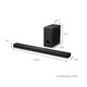 image 3 of LG US90TY 5.1.3ch Dolby Atmos Soundbar and Wireless Subwoofer - Black