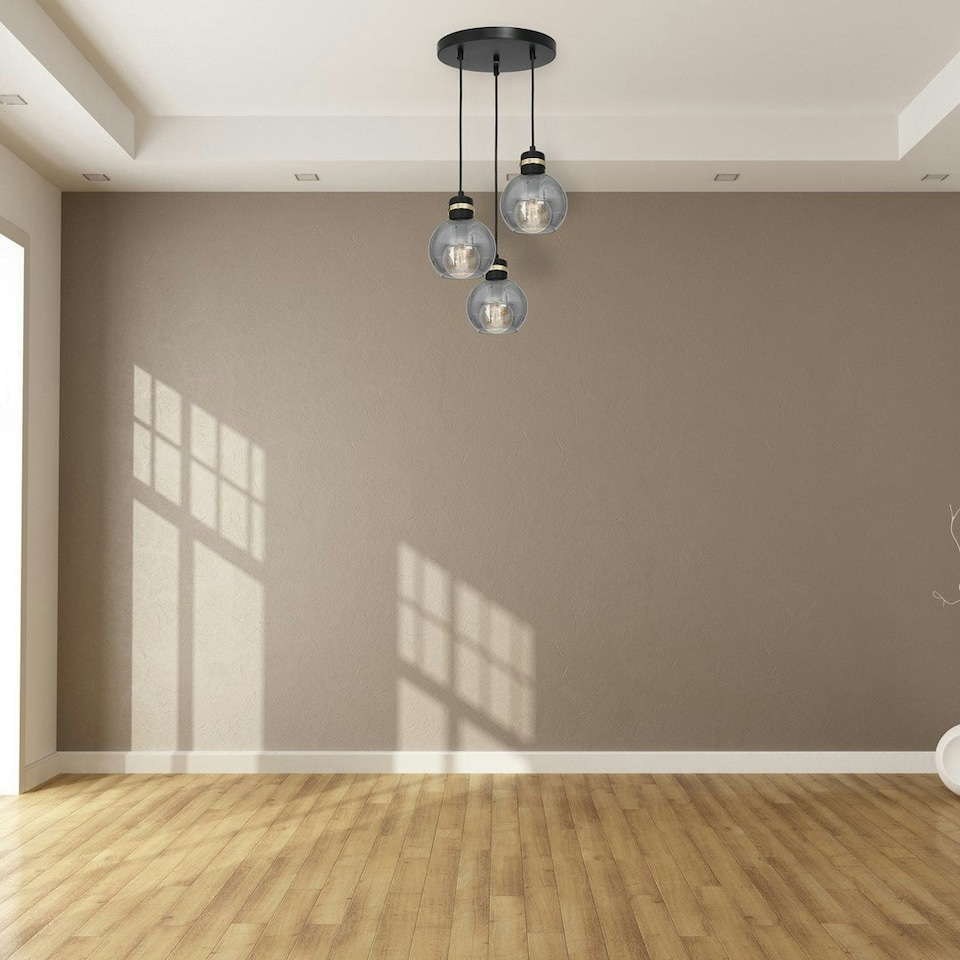 image 1 of Milagro Pendant Lamp Omega Black / Gold 3XE27