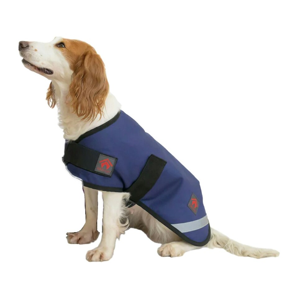 image 1 of Firefoot Fleece Lined Dog Coat - Navy - 71cm