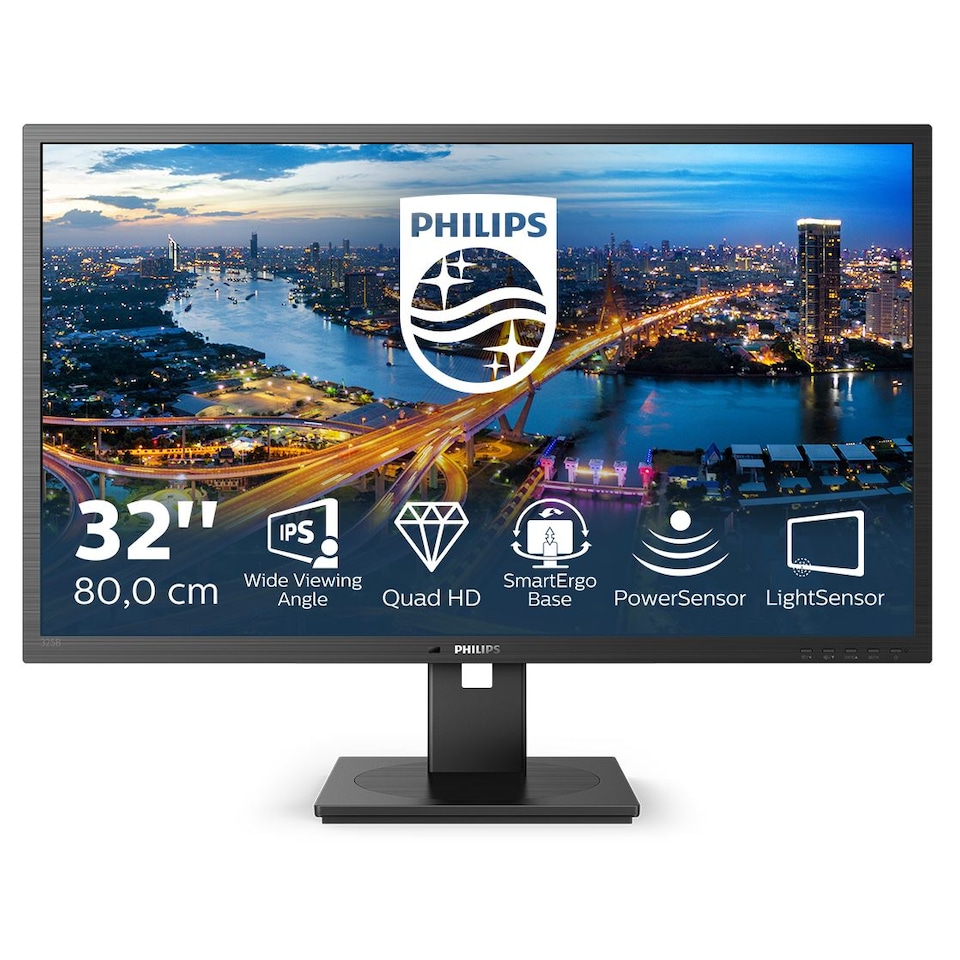 image 1 of Philips B Line 325B1L/00 computer monitor 80 cm (31.5 Inches) 2560 x 1440 pixels 2K Ultra HD LCD Black