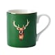 image 1 of Mikasa Stag Print Porcelain Mug, 280ml | Green