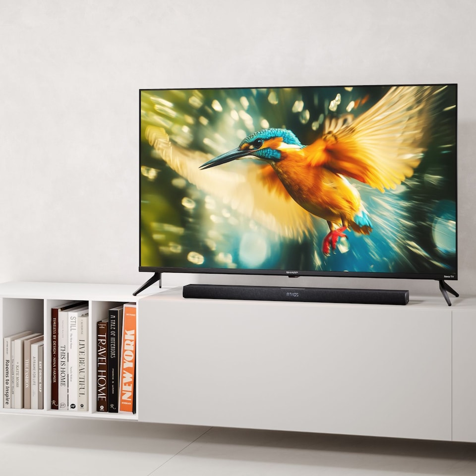 image 1 of SHARP 43 Inch 4K UHD QLED Roku Smart TV with Freely – 43HJ6225K