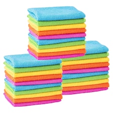 MTS Pack of 30 Multipurpose Microfibre Cleaning Cloths 30x30cm
