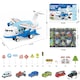 image 7 of Cargo Airplane & Car Track Play Set - Interactive Toy with Music, Lights, Spray Effects, Maps, Road Signs & Car Accessories - Educational Vehicle Playset for Kids Ages 3-6, Perfect Birthday Gift