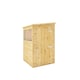 image 1 of 4 x 4 Modular Garden Shed Wooden Shiplap Pent Tongue and Groove Storage Brown
