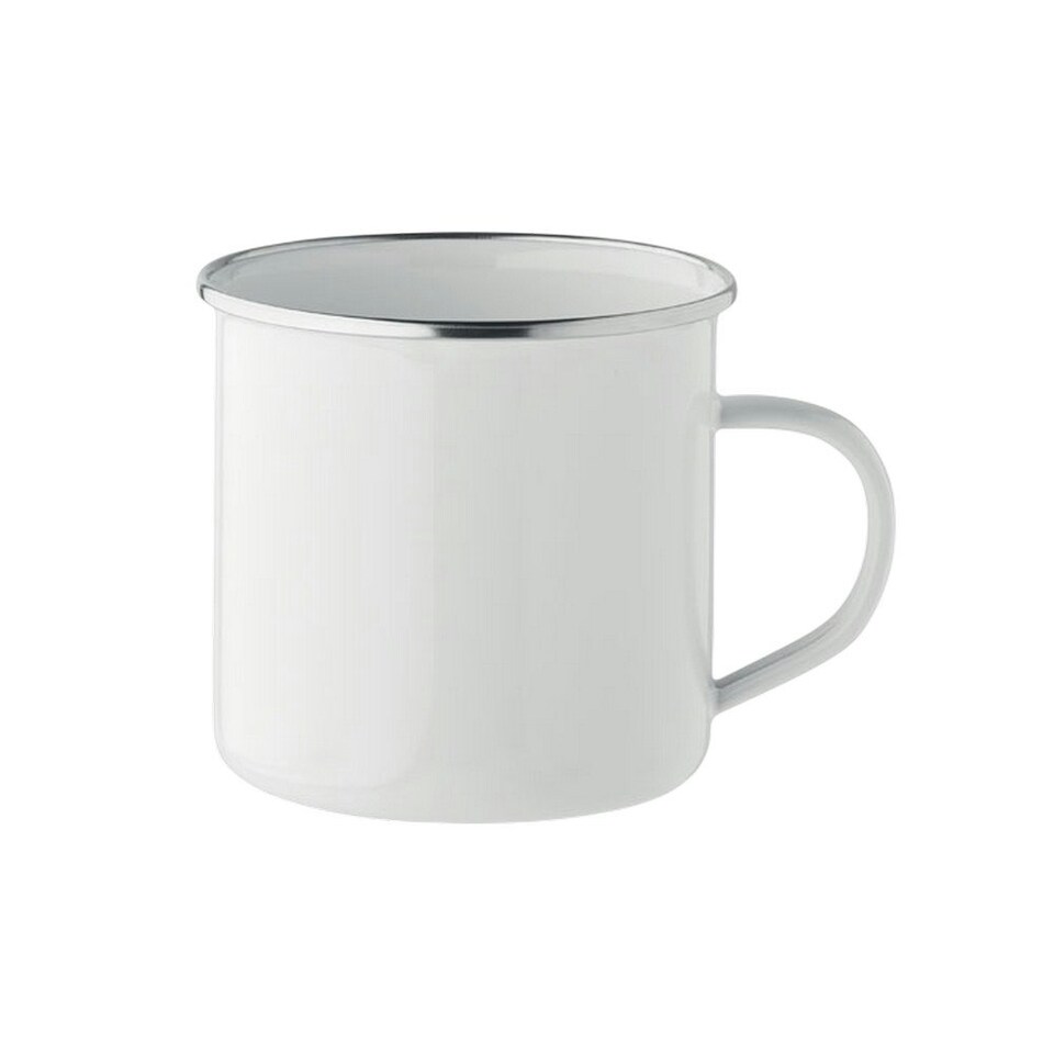 image 1 of MidOcean Plateado L Enamel Sublimation 500ml Mug - White - One Size